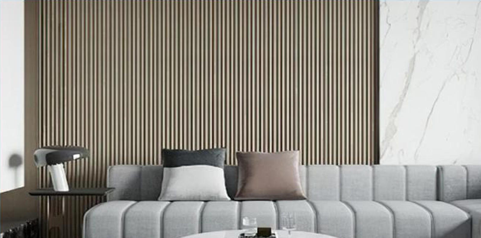 PVC laminated interior fluted wall panels