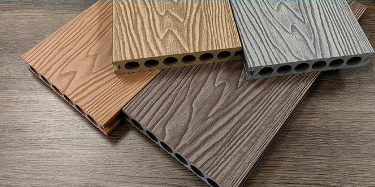 3D embossed traditional WPC decking
