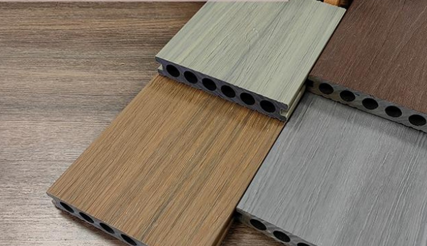 Second-generation hollow WPC decking colour options